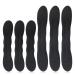 TOVOT Magic Bun Maker 2 Sizes Hair Sponge Hair Donut Maker Hair Accessories Black 6 Pack