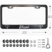 CHLSD Bling Blessed Cross & Heart Christian License Plate Frame - 2 Pack, Black Metal - Buy Online on GoSupps.com