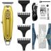Kemei Professional Hair Clippers Beard Trimmer - Cordless Gold T-Blade Outliner for Men - Barber Grade Electric Clippers - All-in-One Grooming Solution - Buy Online on GoSupps.com