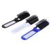 SOLUSTRE 3 Pieces Foldable Comb with Mirror Antistatic Comb High Temperature Resistance for Travel Outdoor Activities White Black Blue Beard Care