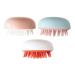 Magiclulu 6 Stk Shampoo brush body brush made of silicone hair accessories hair accessories cleaning brush cleaning ridge hair comb with double usage purpose