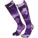 Violet Camo Compression Socks for Women & Men | 15-20 mmHg Circulation Support for Running & Cycling - Buy Online on GoSupps.com