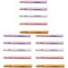 FRCOLOR 15 Pcs Retractable Lip Brush Blush Makeup Brush Lip Gloss Brush Makeup Lipstick Lip Brush for Lipstick Lip Gloss Applicator Brush Double Ended Makeup Tool Metal Double Head 11.5x0.8cmx3pcs Assorted Colorx3pcs