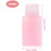BIUDECO Nail Polish Remover Pump Nail Polish Remover Makeup Remover Container Makeup Remover Pump Bottle Push down Pump Bottle 6x5x13cm Pink - Buy Online on GoSupps.com