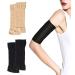 2 Pairs Arm Slimming Shaper Arm Compression Sunscreen Wrap Sleeve for Women Weight Loss Upper Arm Shaper Helps Lose Arm Fat Toneup Arm Shaping Sleeves for Beauty Women