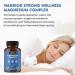 Warrior Strong Wellness Magnesium Complex -Triple Blend 100% Chelated Mag Supplement-Magtein Magnesium L-Threonate for Memory & Brain Health -Glycinate Sleep Well-Taurate- Relaxation - Buy Online on GoSupps.com