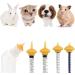 Gufastoe Pet Feeding Silicone Nipple Set for Puppies Dogs Cats & Pets - Includes Bottle & Syringes (Model 1) - Buy Online on GoSupps.com