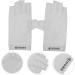 Healeved 5 Pairs Gloves Summer Gloves Gel Nail Gloves Sun Protection Gloves Nail Light Fingerless Gloves Manicure White Fabric Women's - Buy Online on GoSupps.com