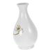 Ciieeo Desktop Decor Office Plants Hydroponics Holder Vase Table Container Decorative Desk Home Delicate White 7X13CM