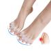 2 Pairs Toe Separators Gel Silicone Bunion Toe Straightener Rubber Toe Stretchers Hammer Toe Stretcher Toe Spacers Sports Activities Yoga Practice Running for Men and Women Bunion Pain Relief 2 Pair 5 Toe Separators