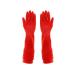 1 Pair Heavy Duty Rubber Gloves with Extra Long Cuffs Durable Kitchen Gloves with Non-slip Grip Car Washing Gloves Suitable for Dish washing Household Cleaning Gardening Size S 1 S