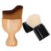 Soft Hair Foundation and Blush Brush Set S Shape Design Widely Used for Perfect Face Makeup