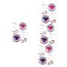 Gatuida 8 STK contact lens container travel set for contact lenses eye color contacts mirror film professional contacts case travel requirement interchangeable storage box diamond detergent