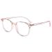 Firmoo reading glasses with prescription 1.0 For women men blue light computer reading glasses for screens glare -free reading help tr90 clear pink 1.00x clear pink