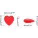 Foloda 10 Pairs Slipproof Glasses Earrings Hooks - Tiny Heart-Shaped Colorful Ear Grip Holders for Sports & Daily Wear - Buy Online on GoSupps.com