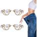 ExQst lymphvity magnetic therapy germanium earrings magnetic acupressure slimming earrings lymphatic drainage earrings magnetic ear decoration for men and women 2PCs