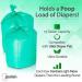 Jasclair Diaper Pail Bags (100 Count) - Compatible with Ubbi Pails - Heavy Duty Trash Bags with Bamboo Charcoal - Odor Fighting Garbage Bags - Buy Online on GoSupps.com