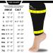 Mojo Compression Sleeve 20-30mmHg for Men & Women | Plus Size Footless Compression Socks for Running Travel & Athletics - Black 6X-Large - Buy Online on GoSupps.com