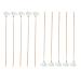 10x Goose Feather Earpicks for Adults Children Earpicking Ear Remover Ear Spoon Ear Picker Ear Cleaning Tool Green Thread M