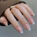 LADYING 24 Pcs Pearls Almond Short False Nails - White French Press on Nails Designs with Nail Glue - Trendy Oval Stick on Nails for Women - Buy Online on GoSupps.com