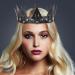 KIPETTO Leather Crown Unisex King Queen Gothic Crown for Halloween Masquerade Cosplay Wedding Birthday Party Costume - Buy Online on GoSupps.com