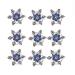 Canjoyn 20 Pcs Blue Snowflake Spin Hair Pins - Wedding Bridal Gem Rhinestone Metal Swirl Coils for Bun Hairstyles - Buy Online on GoSupps.com