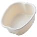 Foot Soaking Bath Basin  Sturdy Durable Plastic Foot Bath and Foot Massager Foot Bucket  Great for Getting the Dead/Old Skin Off Your Feet Portable Foot Tub (FITS UP to A Men's Size 11)(White)