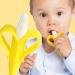 Buy Baby Banana Toothbrush and Teething Ring - 2-in-1 Teething Aid & Training Brush (Yellow) - Ships Internationally - Buy Online on GoSupps.com