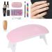 8PC Nail Art Tools Set - Manicure Extension Kit with Mini Dryer & Adhesive - Perfect for Professional Nails - Buy Online on GoSupps.com