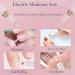 Electric Cordless Manicure sets Electric Nail Drill kit 12 in 1 Electric Nail drill 3 Adjustable Speeds 18000 RPM 12 Drill Bits Rechargeable Electric Manicure & Pedicure Kit for Acrylic Nails Gel. Design for Home Travel Gifts white - Buy Online on GoSupps.com