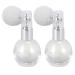 KALLORY 2pcs Spray Glitter Female Face Makeup Glitter Decor Hair Decor Glitter High Gloss Spray Perfume Bottle Women Makeup Spraying Supply Sprayer Bottle Makeup Accessory White