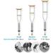 Adjustable Aluminum Crutches for Adults (1 Pair) Underarm Crutches Medical Crutches Maximum Load-Bearing 300lbs (Size : M.) Anniversary Lucky Star - Buy Online on GoSupps.com