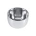 Stainless steel razor Asixx Durable men's stainless steel-hairdresser-shaving cream soap shell mug-shell tool large bowl light foam 1 x stainless steel rasier shell only