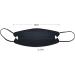 PPE SUPPLY CANADA Pack of 20 Adult (Regular) 4-Ply Individually Wrapped 3D Willow-Leaf Face Mask Disposable Face Masks Black - Buy Online on GoSupps.com