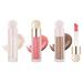 Liquid Contour Liquid Highlighter Liquid Blush with Face Brush Long Lasting Smooth Lightweight Smudge Proof Contour+Blush+ Highlighter 2#+4#+7#