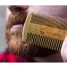 Sandalwood Beard Comb & Case - Pocket-Sized Wooden Comb for Beard & Mustache - Fine & Coarse Teeth - Ideal for Balms & Oils - Striking Viking (Black) - Buy Online on GoSupps.com