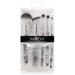 MODA Smoke Show 5pc Full Face Makeup Brush Set | Powder Blender Shader Smoky Eye & Lip Brushes - Black | International Shipping Available - Buy Online on GoSupps.com