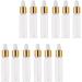 Healifty 50pcs Glass Bottles with Glass Eye Dropper Dispenser for Essential Oils Perfumes Lab Chemicals Cosmetics Bottles Golden 5ml - Buy Online on GoSupps.com
