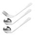 Lurrose 1 set of cutlery for the left hand tablespoon of feeding angle fork angled auxiliary dishes of angled spoons for patients feeding Feeding spoons old stainless steel 17x4.5cm As shown