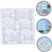 FUNOMOCYA Candy Molds Bone Jewelry Mold Bones Labels Decor Diy Mold Wok Diy Silicone Bone Pendant Mold Flexible Supplies - Buy Online on GoSupps.com