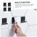 Stainless Steel Shower Razor Holder Hooks - 4-Piece Suction Hook Set for Shower Wall & Towel - Self-Adhesive Decorative Wall Hooks - Buy Online on GoSupps.com