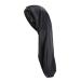 Solustrious hair protection hood long braided hair hat wide -brimmed long hose hat imitated silk fabric night hood for women wear (black) unit size black