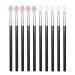 Two-color Rubber Cotton Eye Makeup Brushes - Sponge Applicator Oval Tipped Eyeliner Brush Eyeshadow Brush Makeup Brush Tool (10 PCS)