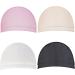 Sewing Sponge Shoulder Pads Set - Round Shoulders Enhancer for Women Blazer T-Shirt Dresses - 4 Pairs in Black, White, Pink, Skin - Buy Online on GoSupps.com
