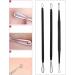 Blackhead Remover Tool Kit - 5 pcs Acne Extraction Tools with PU Leather Case & Mirror | Blackness Remover & Comedo Extractor - Buy Online on GoSupps.com