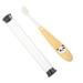 Minkissy 1 x Panda toothbrush for children handwear children's car toothbrush baby toothbrush contoured silicone brush tools for newborns toothbrush holders light polypropylene