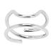 Index Finger Nail Ring Fashionalbe Nail Cap Cover Ring for Daily Use for Girls for Women(3046 Platinum)