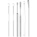Ear Scoop 6-Piece Set of Ear Picking Tools Adult Ear Pick Ear Scoop Stainless Steel Portable Keychain Ear Scoop - Buy Online on GoSupps.com