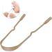 Yajexun Stainless Steel Tongue Scraper - Ergonomic U-Shaped Tongue Cleaner for Bad Breath & Oral Hygiene | Antique Brass Finish - Buy Online on GoSupps.com