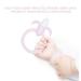 Infant Silicone Teether - BPA Free Soft Pink Teething Toy for Toddlers | Safe Chewing & Soothing Solution - Buy Online on GoSupps.com